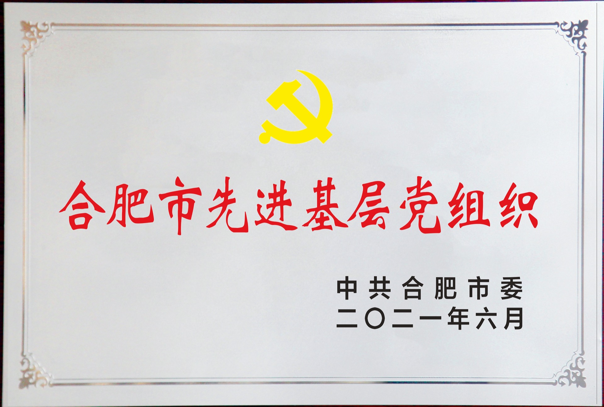 合肥市先進(jìn)基層黨組織